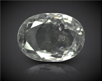 White Zircon Natural Certified 3.37 carats (DIN 90206 )
